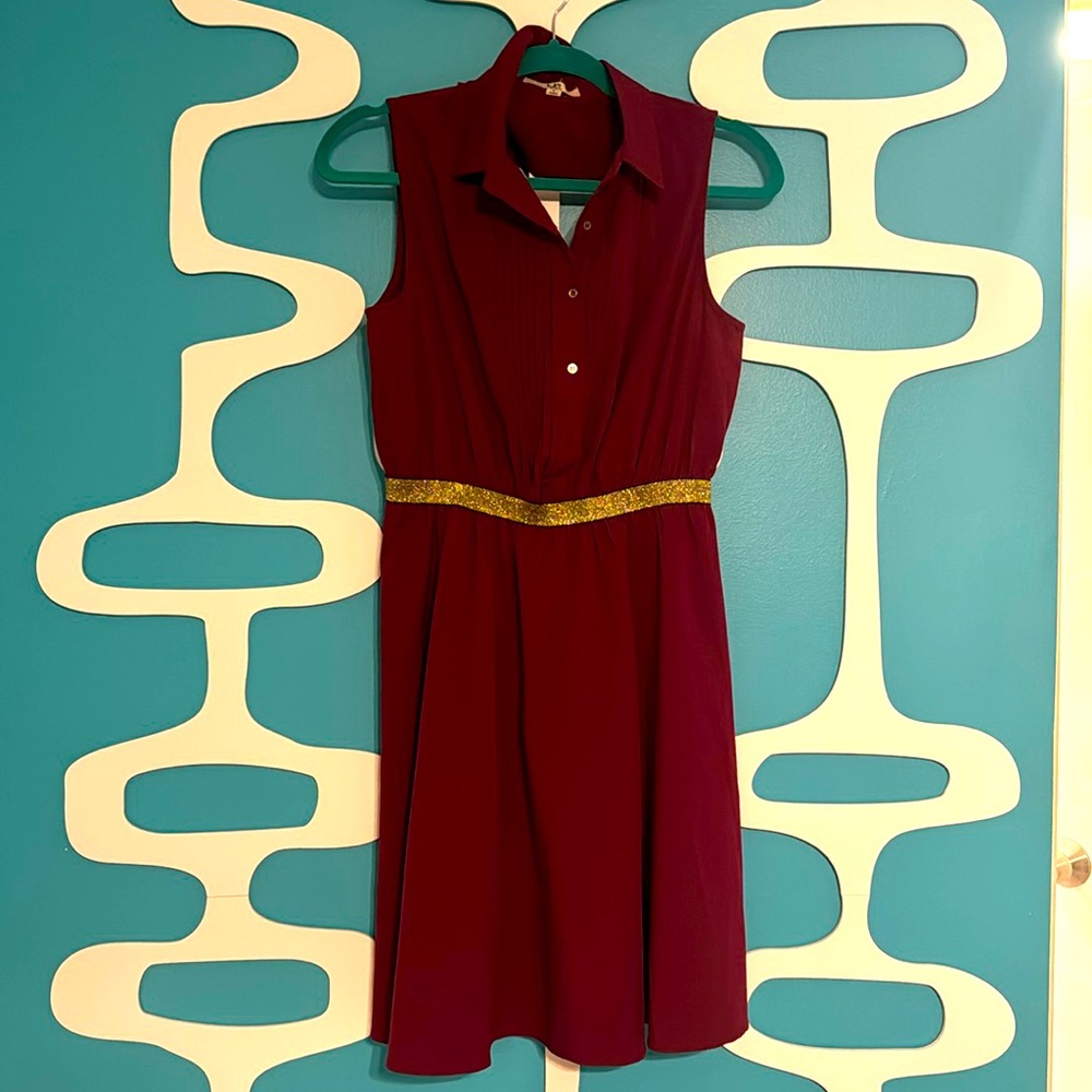 Purple ModCloth cocktail/wedding Dress with Open Back
